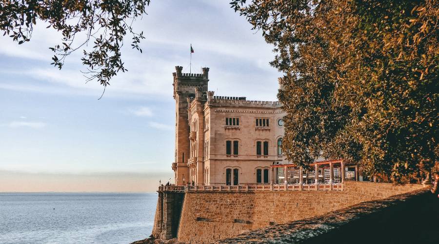 Miramare on the edge of the ocean