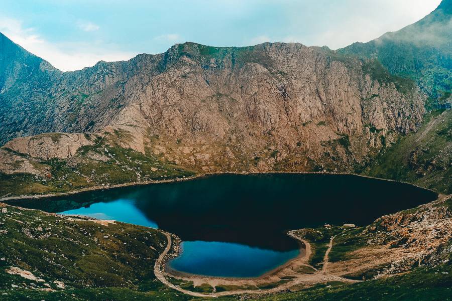 Llyn Glaslyn lake in wales