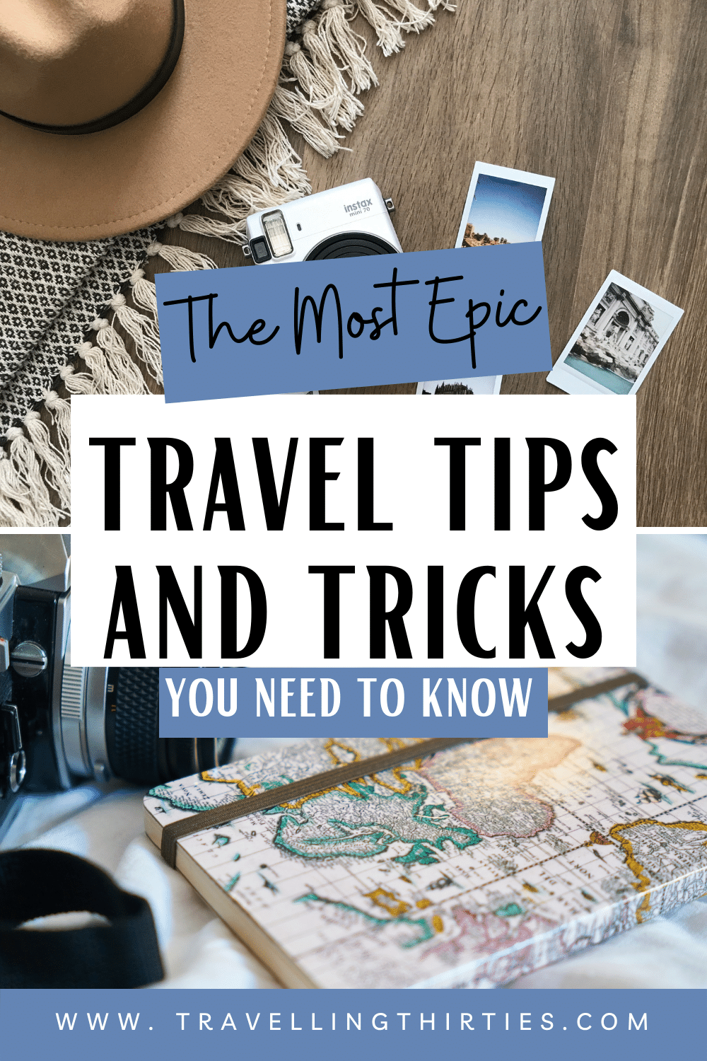 A pinterest graphic for the most unique travel tips