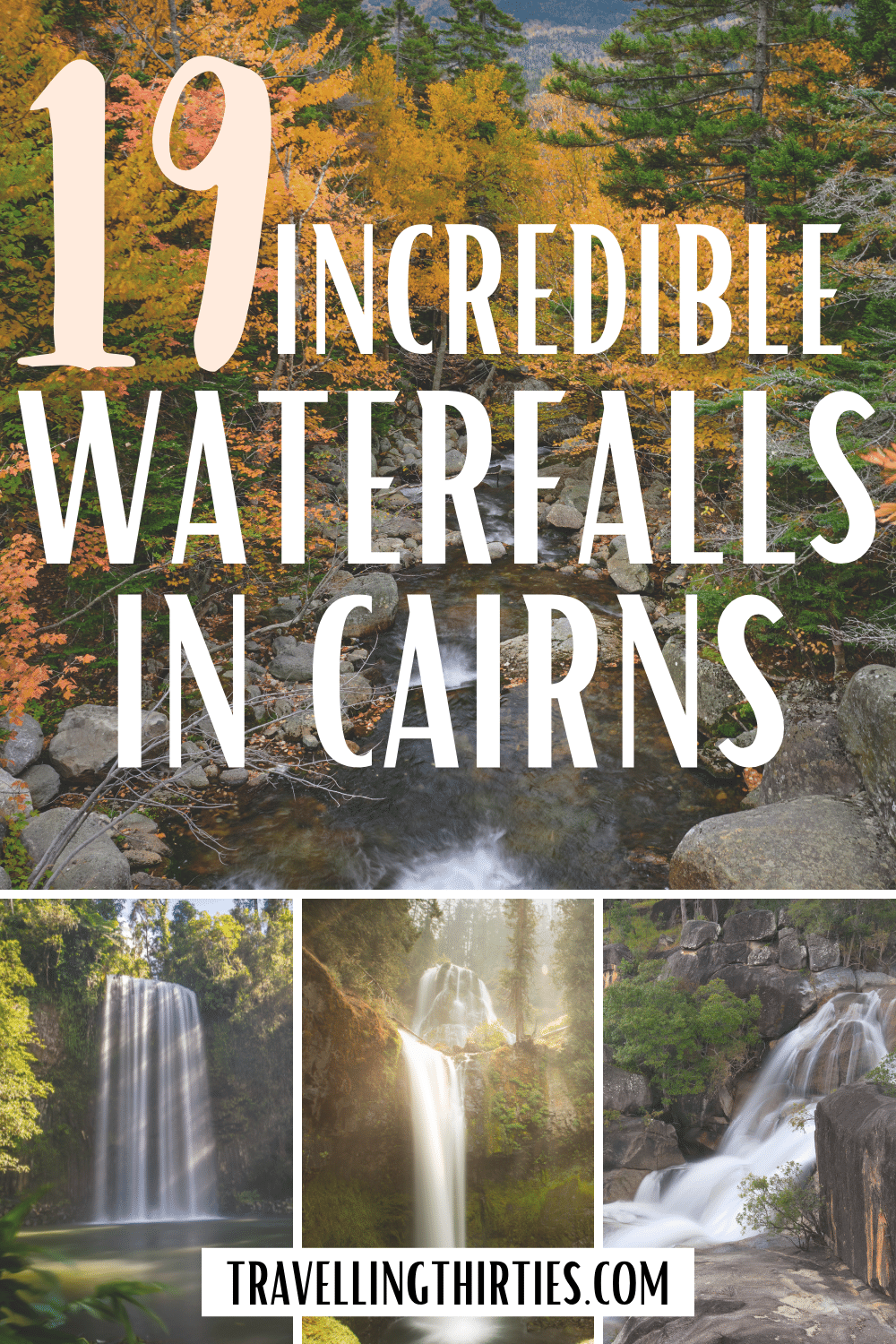 Pinterest Graphic for the best waterfalls in Cairns
