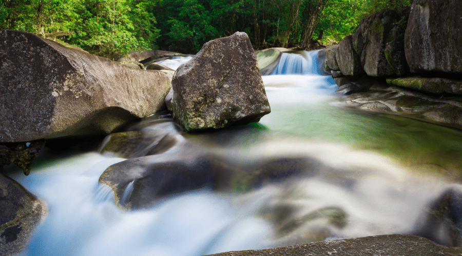 Babinda Boulders waterfalls in cairns